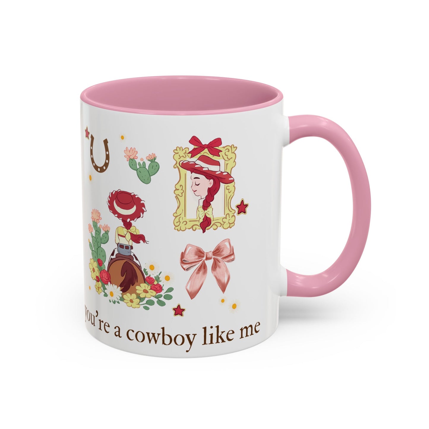 Cowgirl Cowboy Mug – "You're a Cowboy Like Me" Colorful 11oz Ceramic Coffee Cup