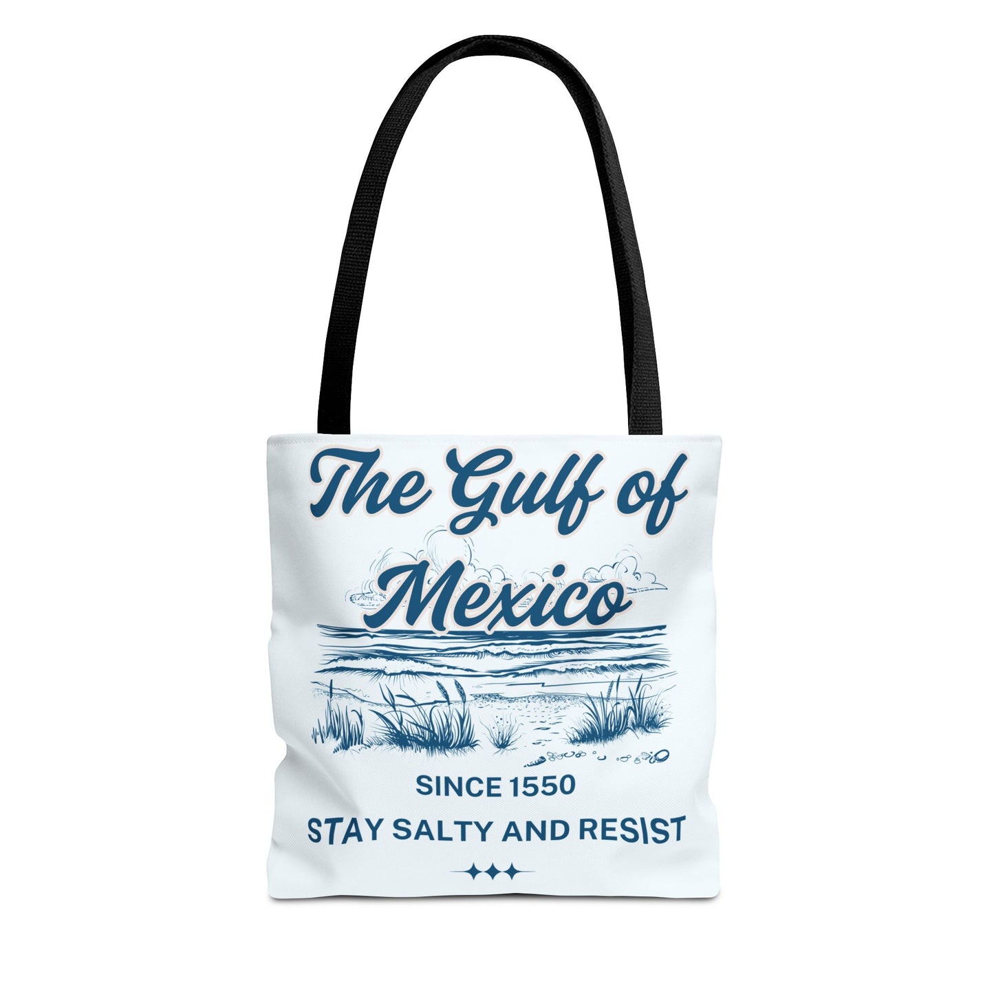 Beach-Themed Tote Bag, Gulf of Mexico Design, Nautical Carryall, Summer Essential, Gift for Beach Lovers, Eco-Friendly Bag