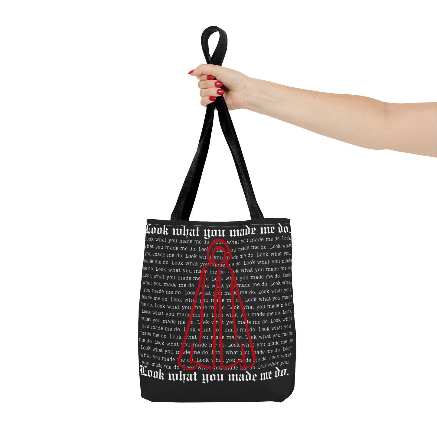 Stylish Tote Bag with 'Look What You Made Me Do' Handmaid's Design | Reusable Shopping Bag, Gift for Music Lovers, Casual Bag, Trendy Accessory