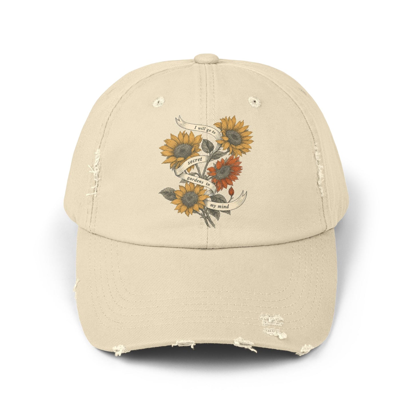 Secret Gardens Unisex Distressed Cap