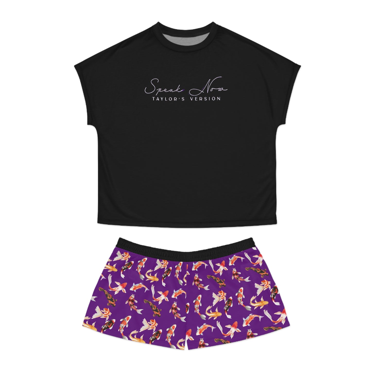 Speak Now Koi Fish Patterned - Women's Short Pajama Set