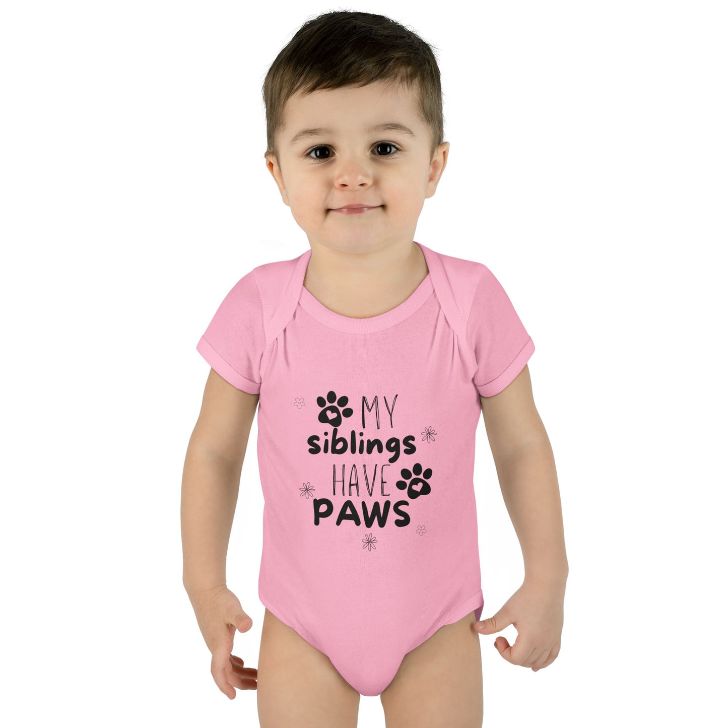 My siblings have paws Bodysuit, Cute Infant Onesie, Pet Lovers Baby Outfit, Baby Shower Gift, Adorable Newborn Clothes