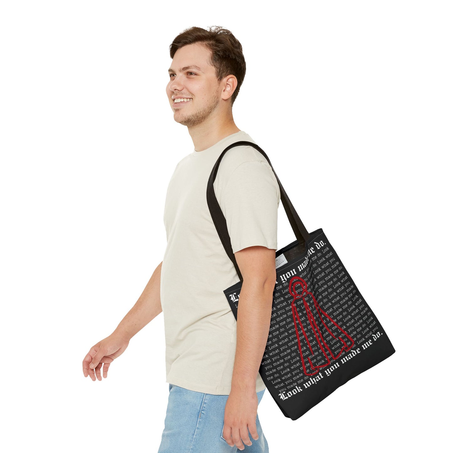 Stylish Tote Bag with 'Look What You Made Me Do' Handmaid's Design | Reusable Shopping Bag, Gift for Music Lovers, Casual Bag, Trendy Accessory