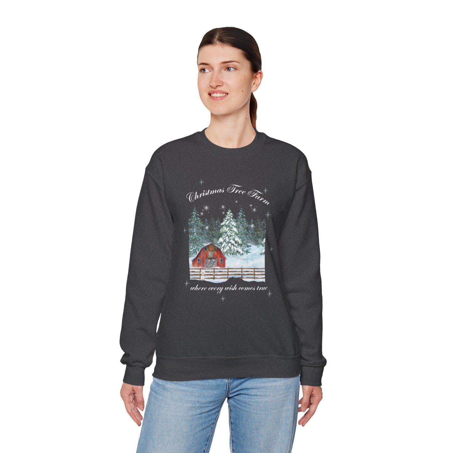 Tree Farm Wishes - Unisex Heavy Blend™ Crewneck Sweatshirt