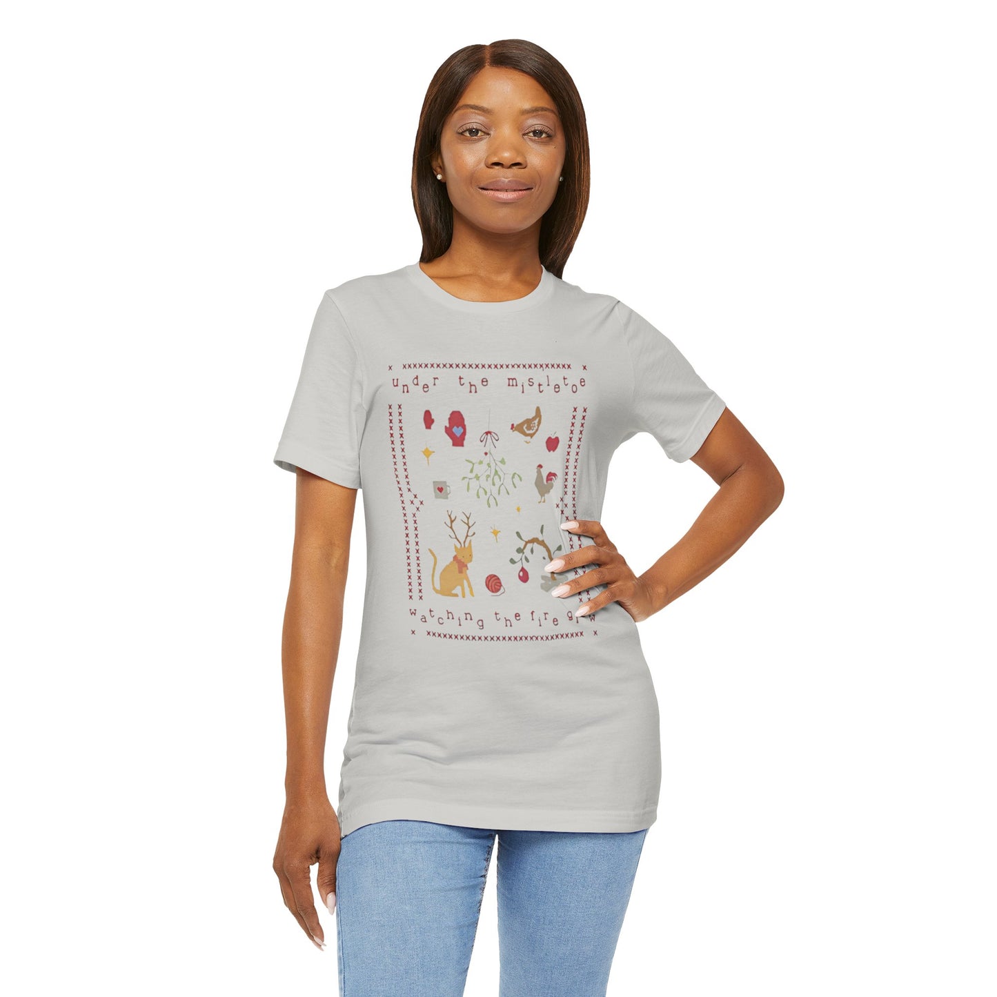 Under the Mistletoe - Unisex Jersey Short Sleeve Tee