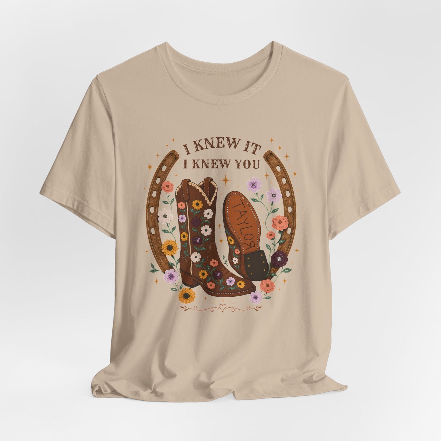 I Knew It I Knew You Cowboy Boots Tee