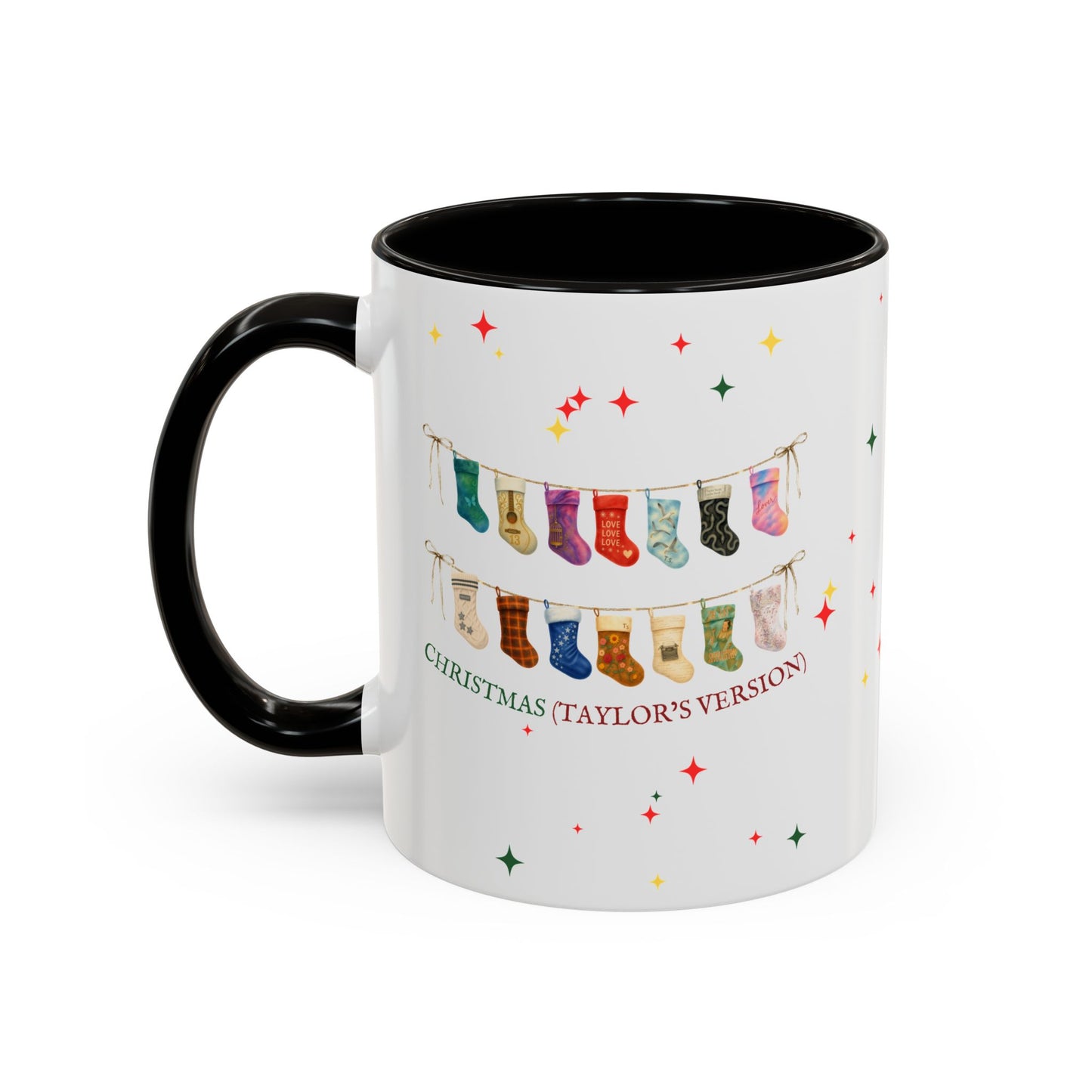 Christmas Stocking Mug — "Christmas (TV)" Colorful Holiday Coffee Cup (11oz)