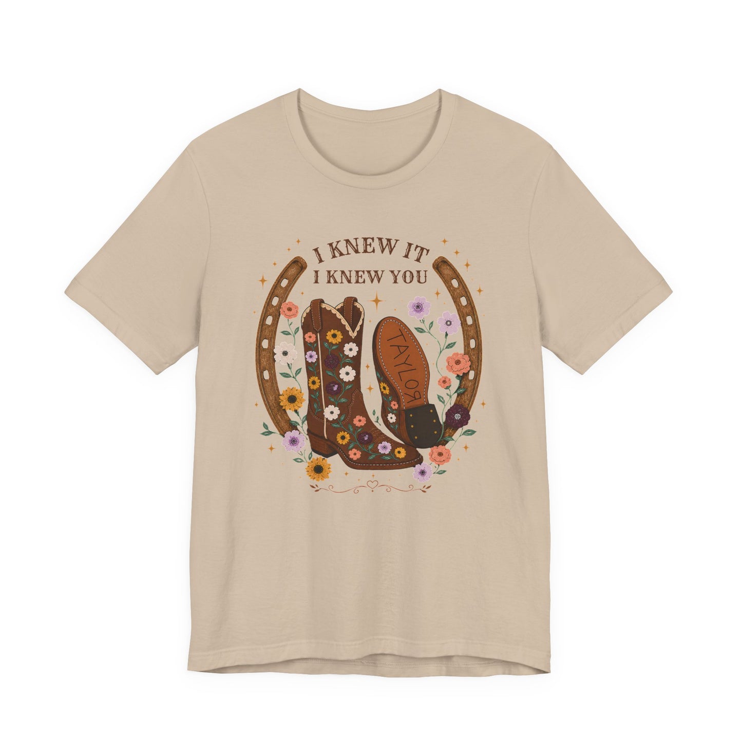 I Knew It I Knew You Cowboy Boots Tee