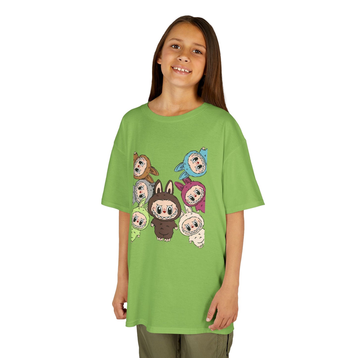 KIDS Adorable Labubu Tee, Fun Graphic Shirt for Boys & Girls, Perfect for Playdates, Birthdays, Family Events, Gifts