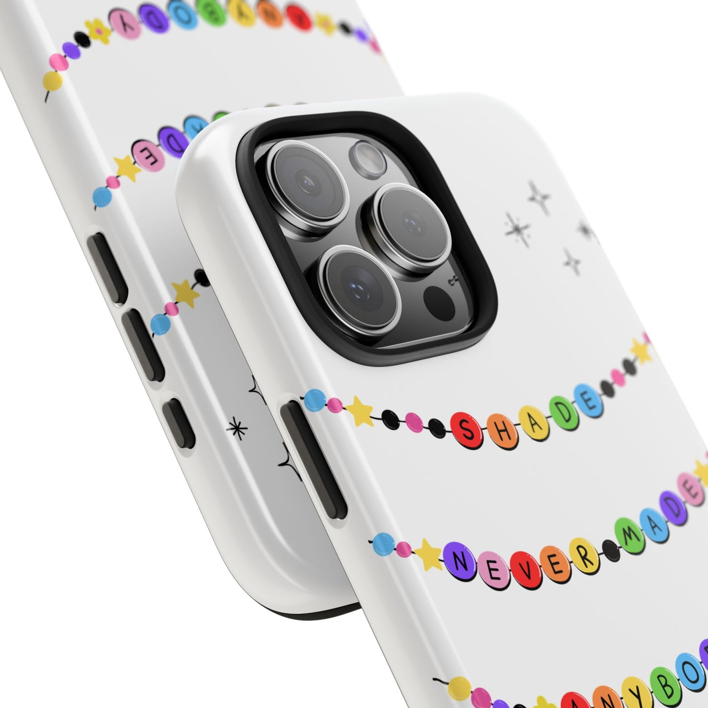 Shade Never Made Anybody Less Gay - Friendship Bracelet Pride - Colorful Statement Phone Cases for Trendsetters, Cute Phone Accessories, Gift for Friends, Rainbow Aesthetic, Vibrant Protective Cases