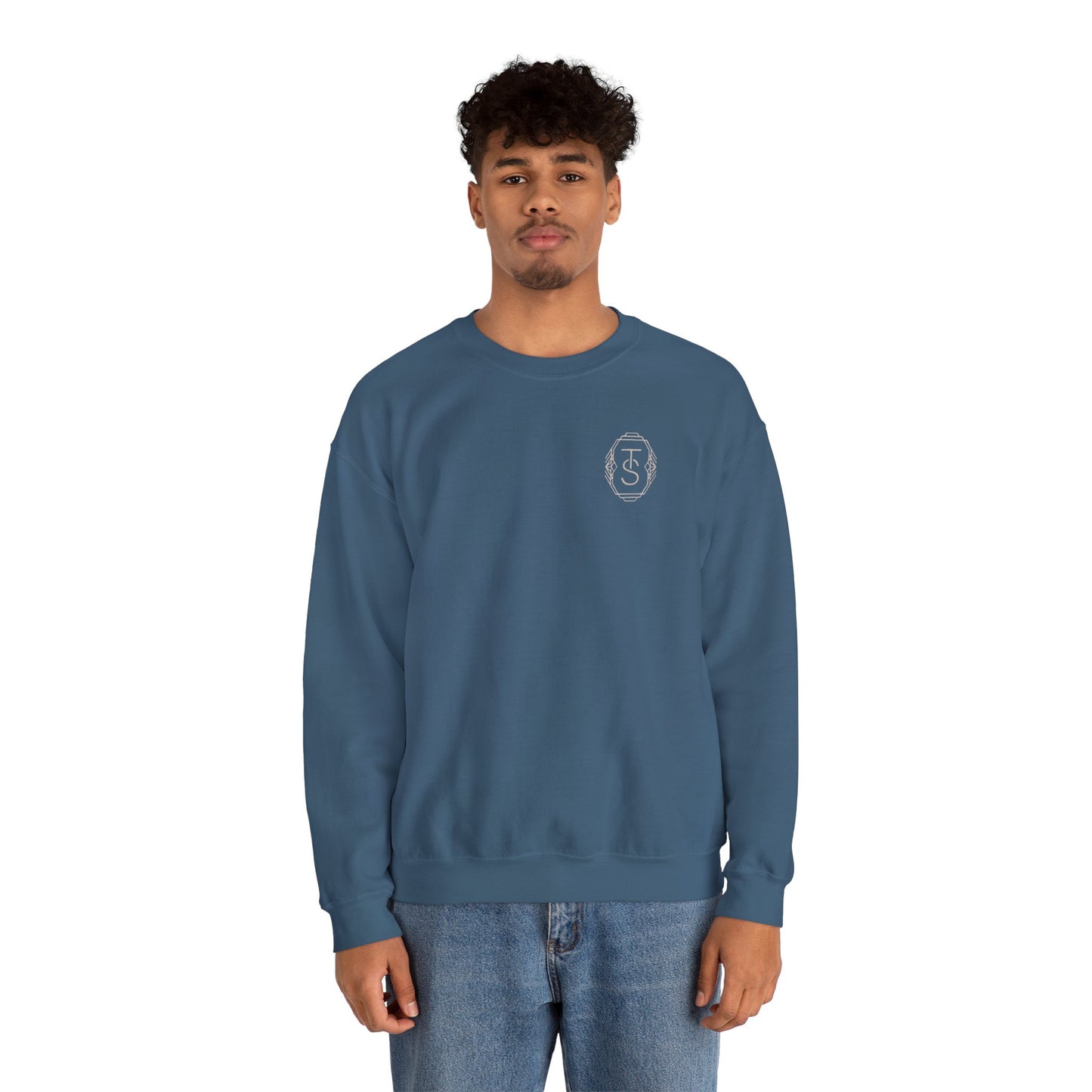 Initials Emblem Crewneck Sweatshirt