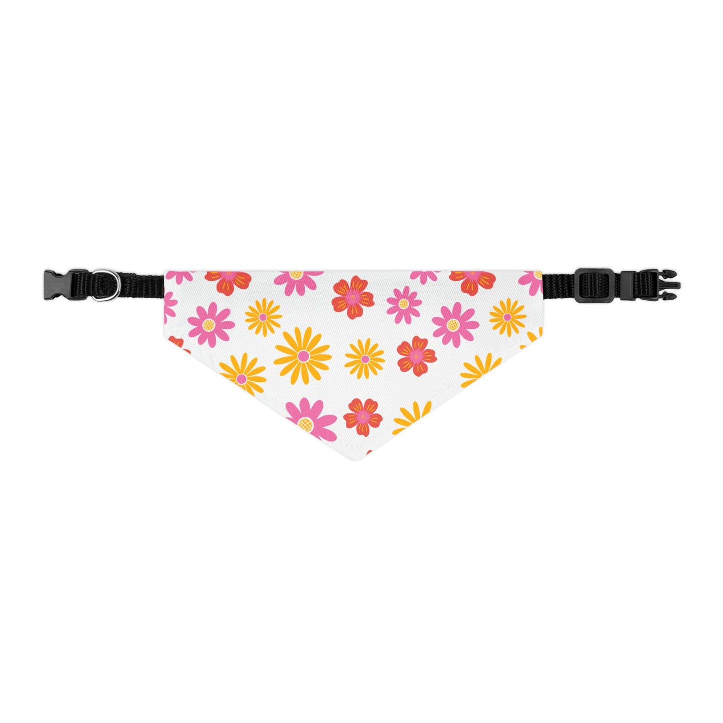 Floral Pet Bandana Collar, Cute Dog Accessories, Spring Pet Fashion, Flower Pattern Dog Scarf, Pet Celebration Gear