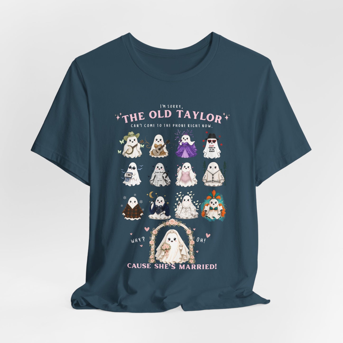 Swiftie Ghosties T‑Shirt — “The Old Taylor” Cute Wedding Ghost