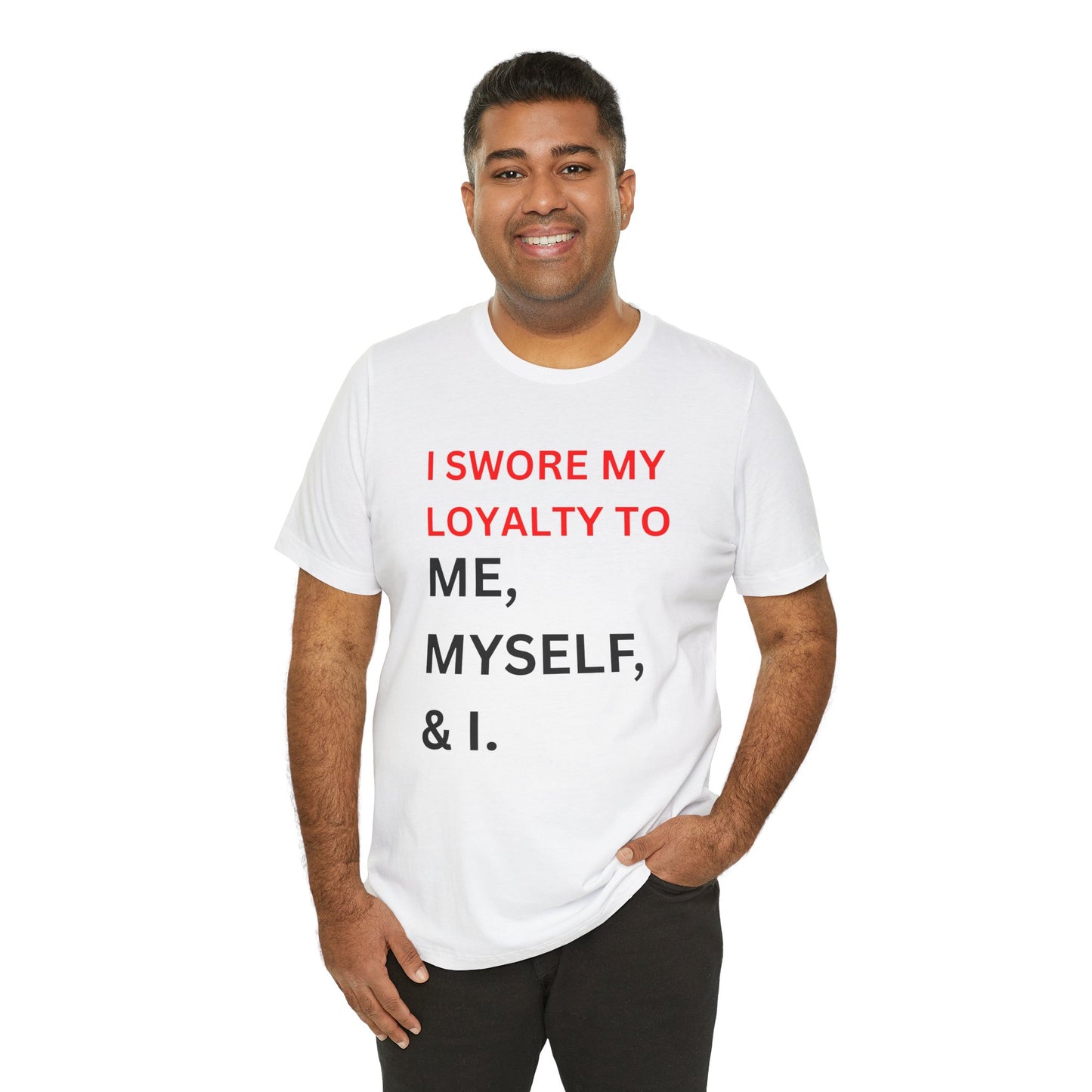 me, myself, & I Tee, Unisex Graphic Shirt, Self-Care Gift, Motivational Apparel, Daily Reminder T-Shirt, Personal Growth Top