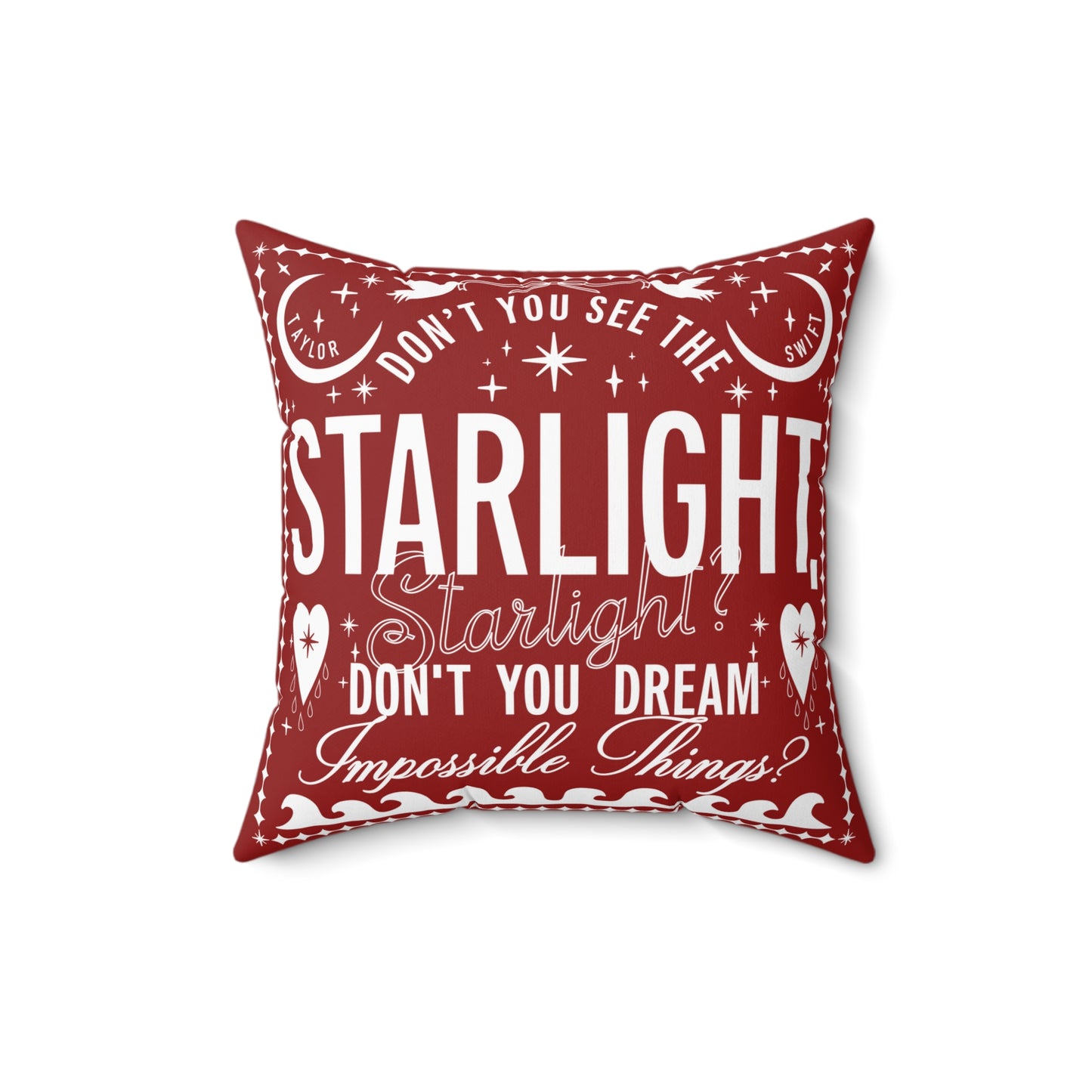 Starlight Polyester Square Pillow