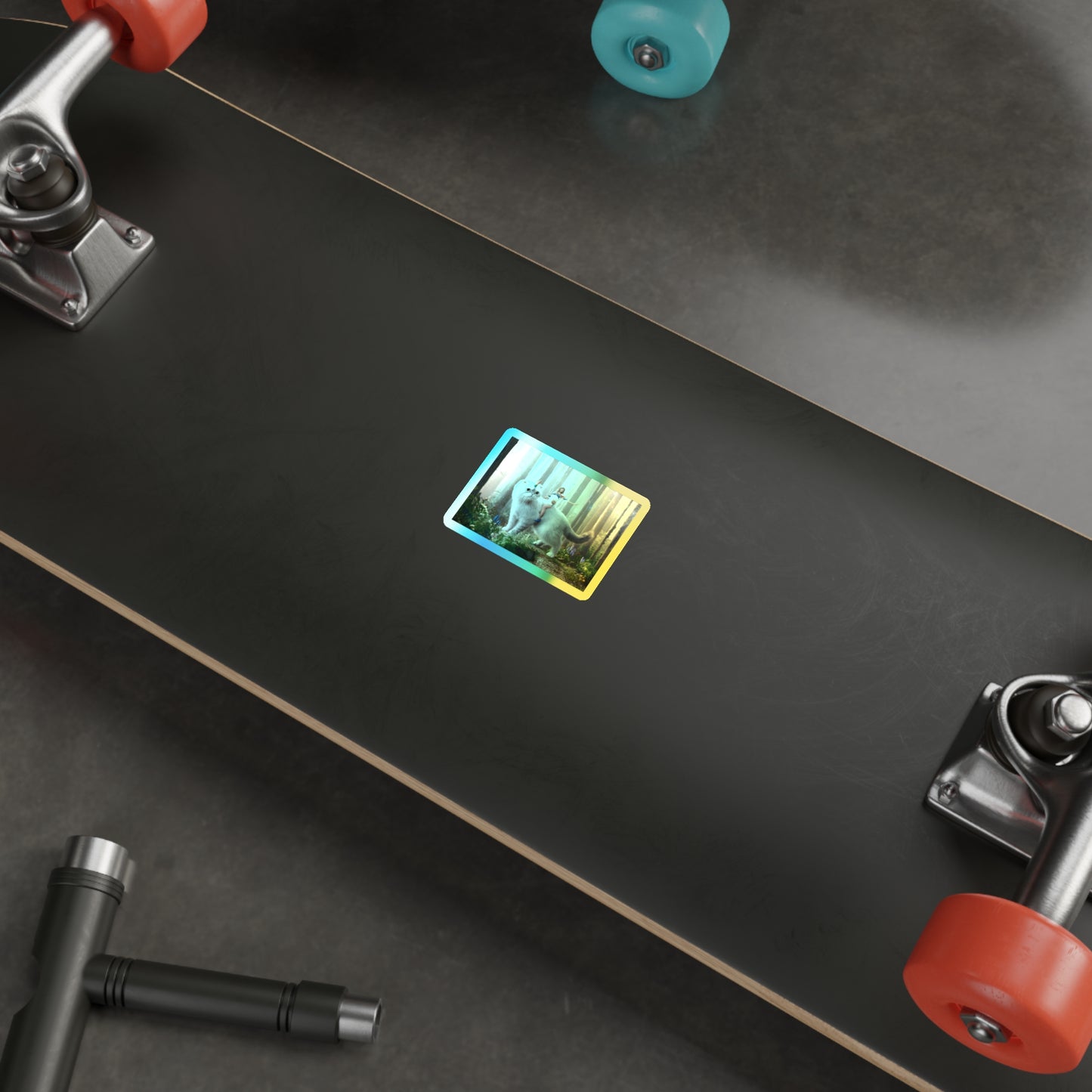 Taylor Caticorn - Rainbow - Holographic Sticker