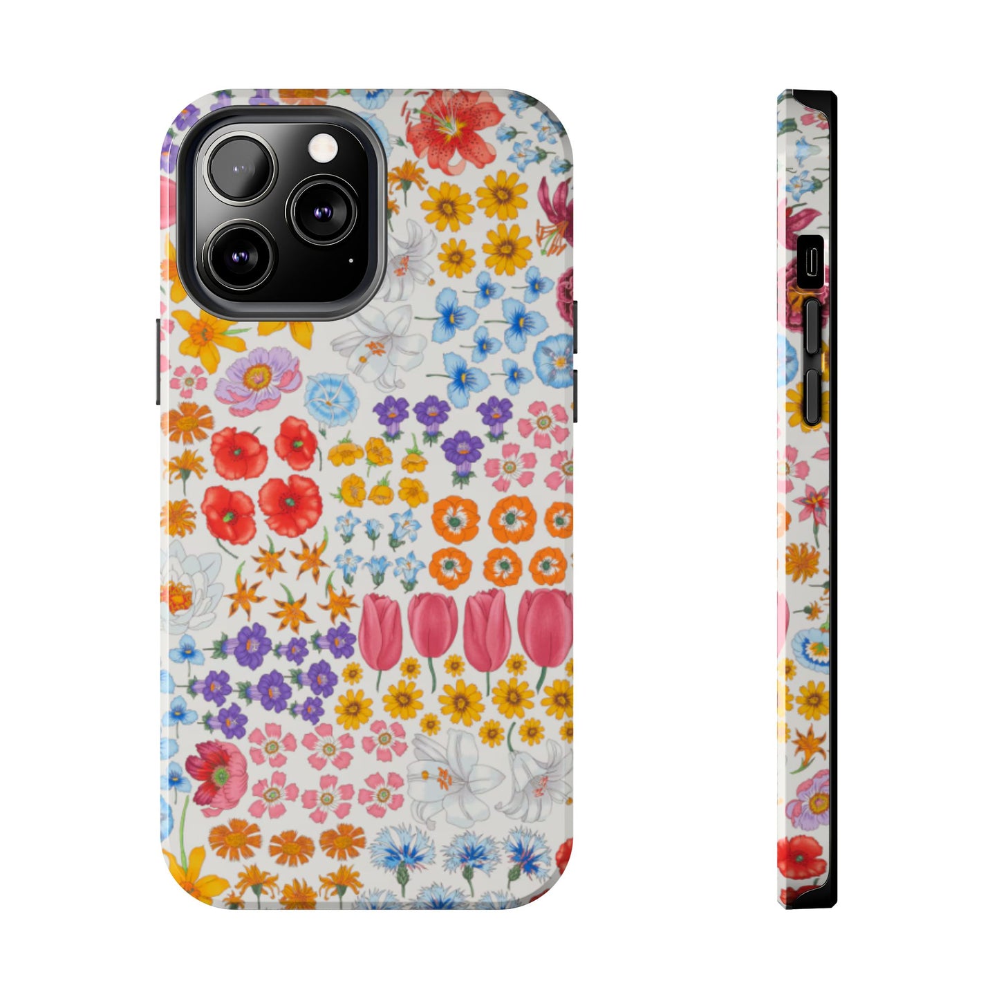 Vibrant Floral Tough Phone Case "Flora"- Durable Protection for Your Device