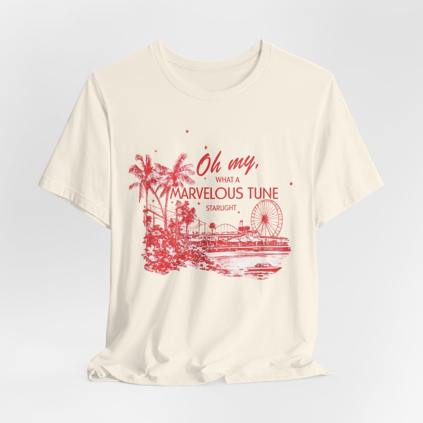 Oh My What a Marvelous Tune Tee – Vintage Beach Pier Graphic T-Shirt