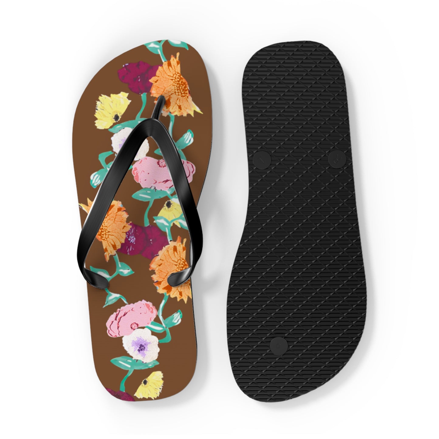 Acoustic Set Floral Flip Flops