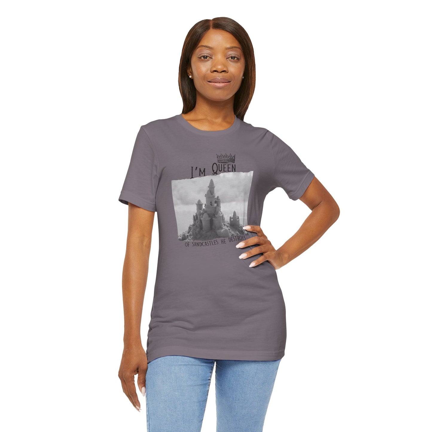 Queen of sandcastles he destroys -  Bella Canvas Unisex Tee, Perfect Gift for Swifties, Trendy Summer Wear, Soft Cotton T-Shirt, Positive Vibe Apparel