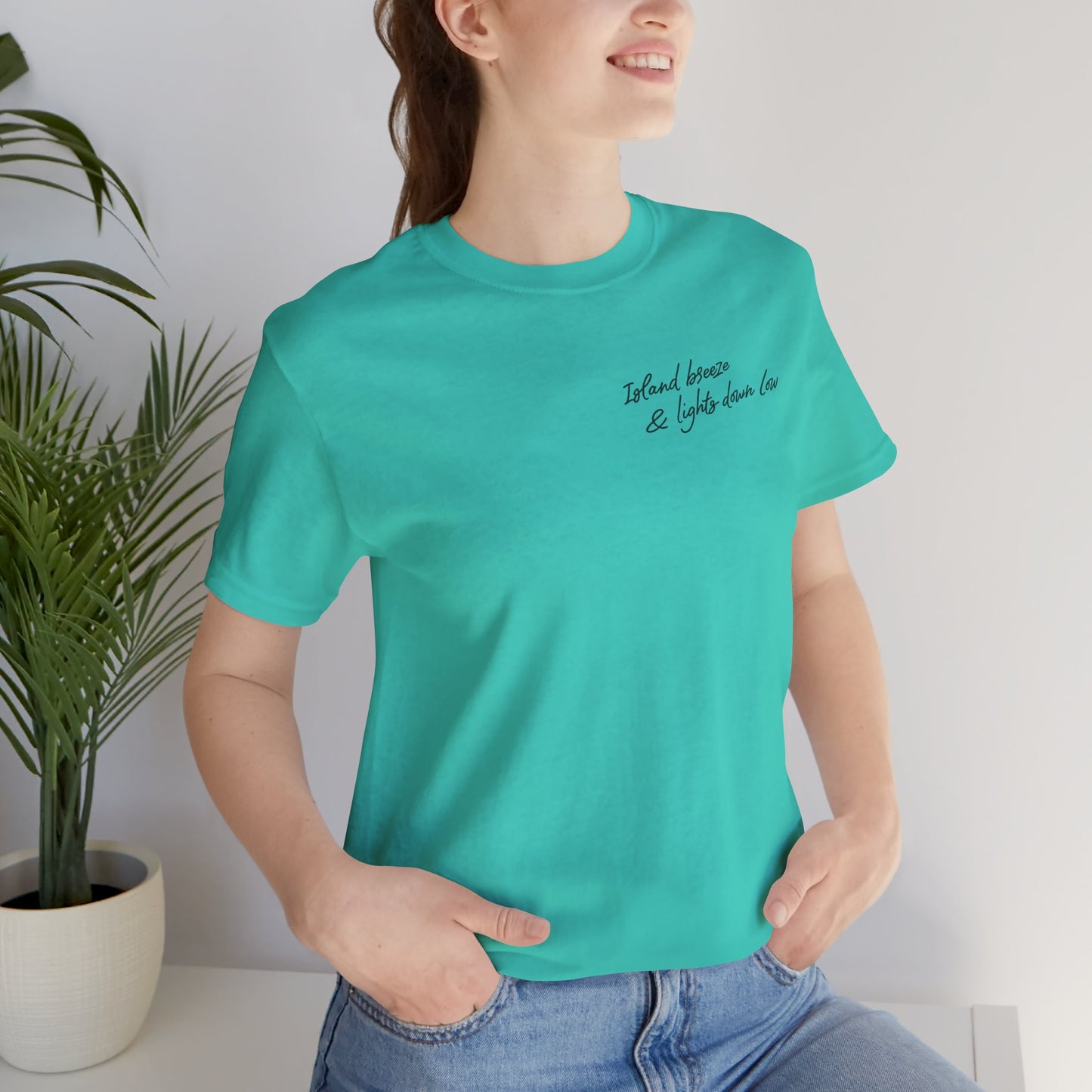 Gold Snake Graphic Tee - Island Breeze