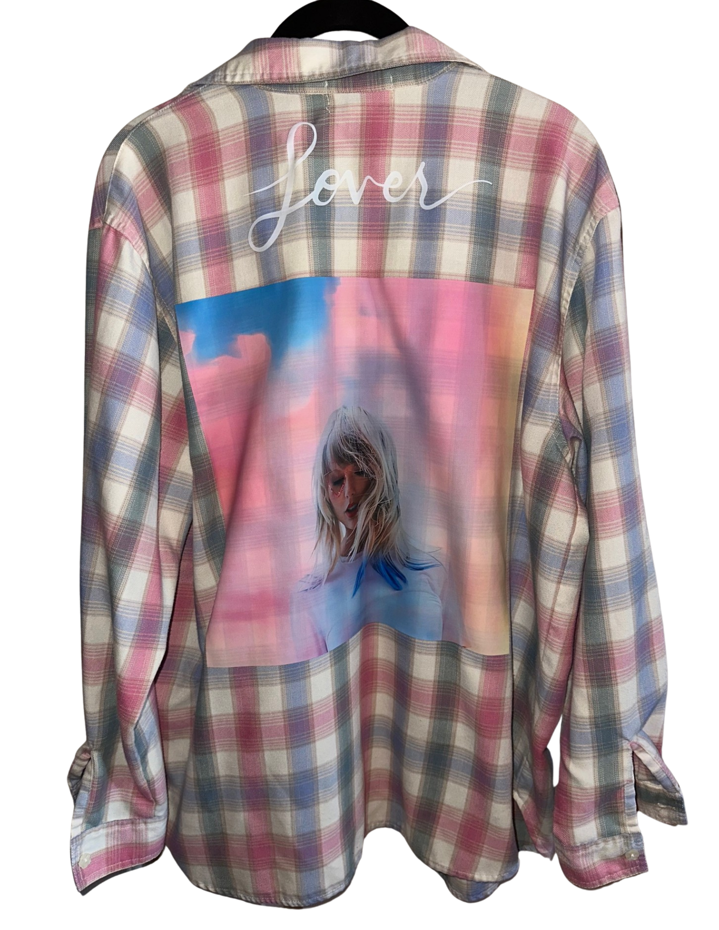 Lover Swiftie Upcycled Flannel Shirts