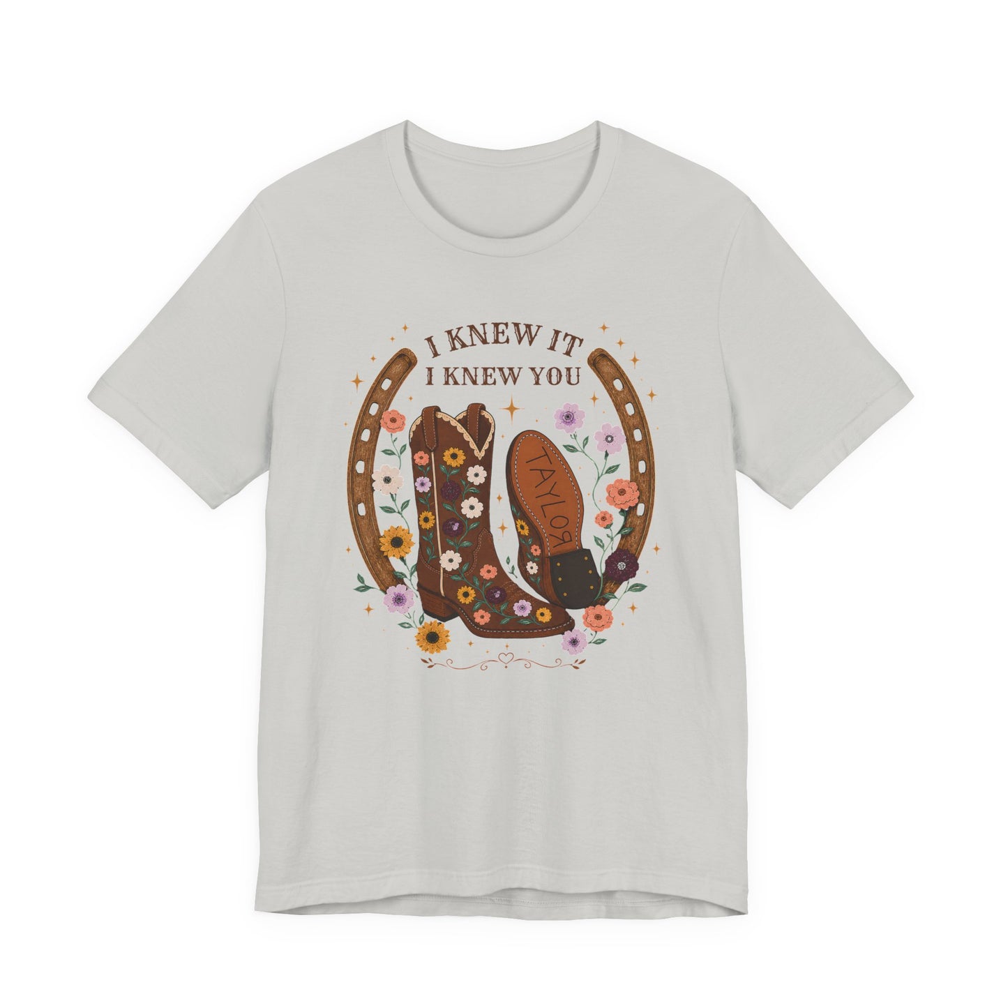 I Knew It I Knew You Cowboy Boots Tee