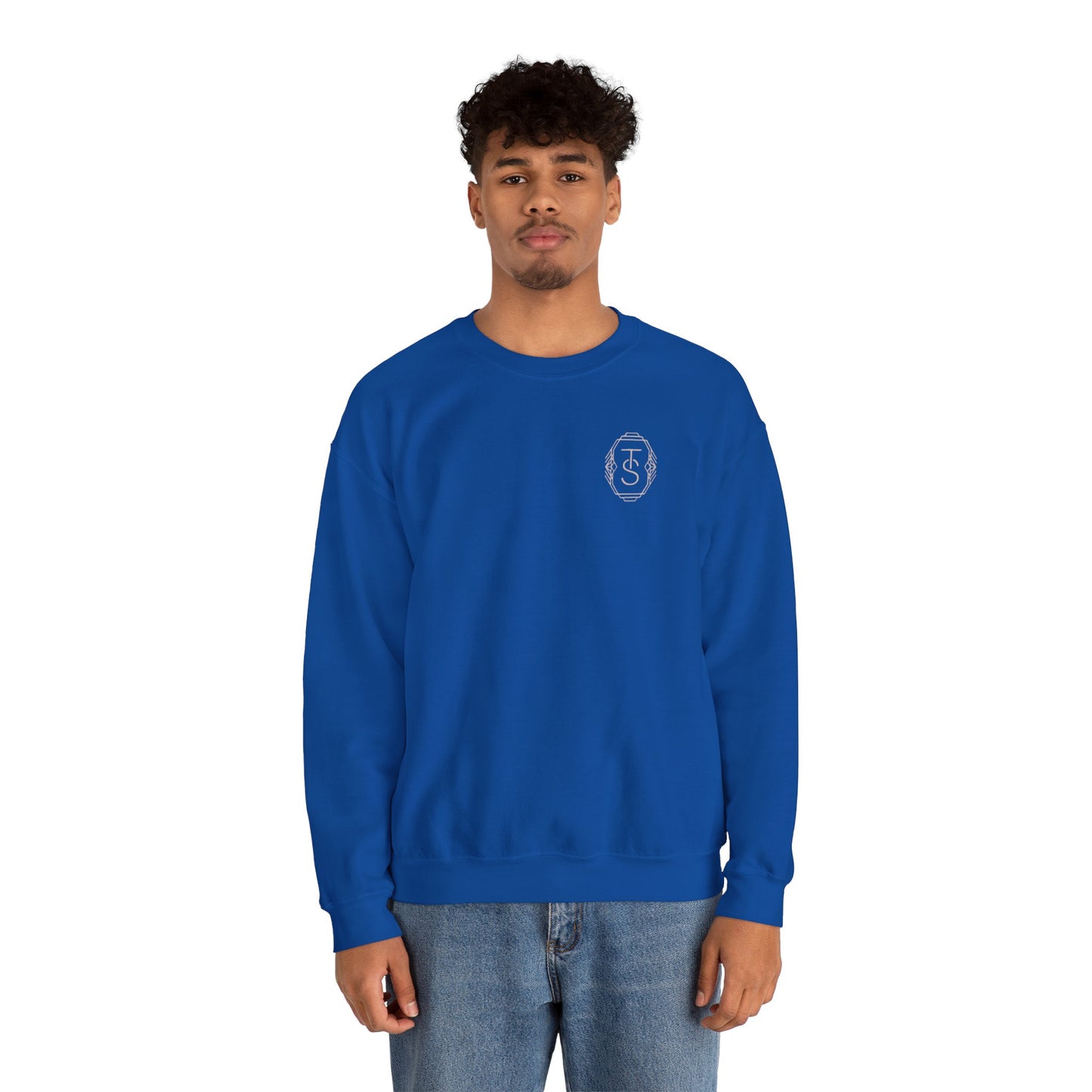 Initials Emblem Crewneck Sweatshirt