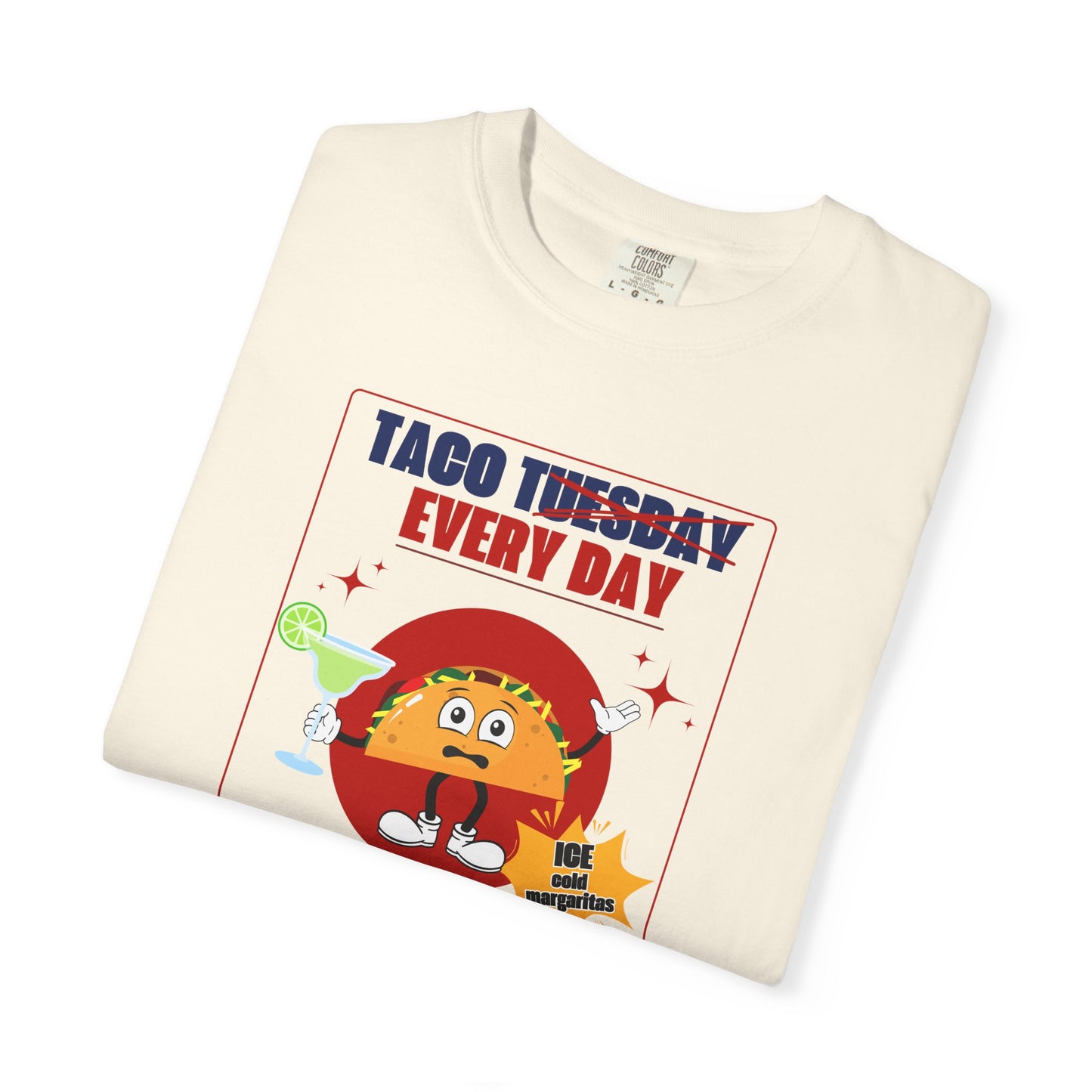 Taco Tuesday Trump Comfort Colors T-Shirt, Fun Graphic Tee, Unisex Casual Wear, Gift for Food Lovers, Everyday Apparel