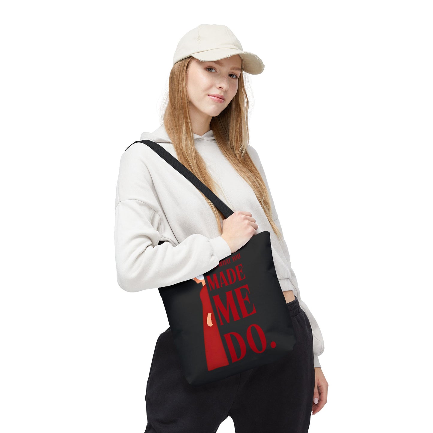 Statement Tote Bag - Look What You Made Me Do - Handmaid's Tale, Empowering Gift, Funny Tote for Women, Stylish Shopping Bag, Minimalist Carryall, Unique Gift Idea