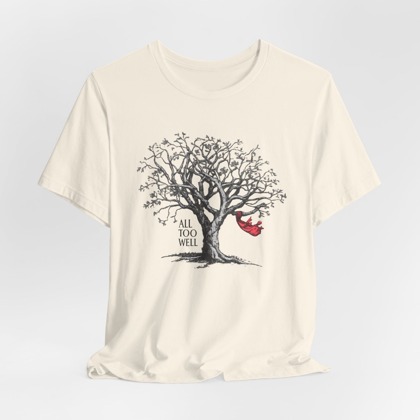 All Too Well Tree Graphic Tee — Red Scarf Shirt