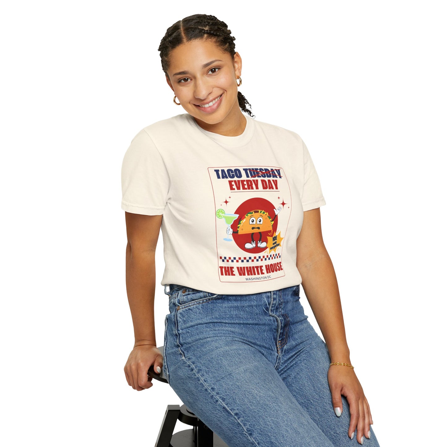 Taco Tuesday Trump Comfort Colors T-Shirt, Fun Graphic Tee, Unisex Casual Wear, Gift for Food Lovers, Everyday Apparel