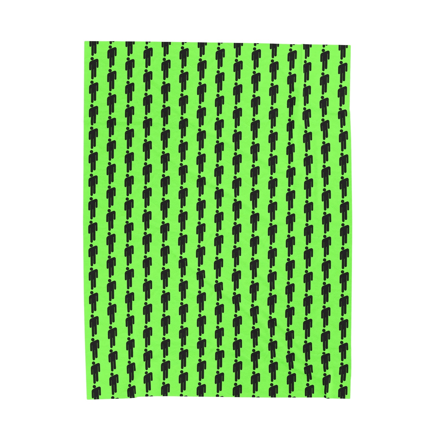 BOLD green - Velveteen Plush Blanket