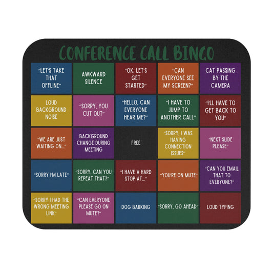 Conference Call Bingo - Mouse Pad (Rectangle)