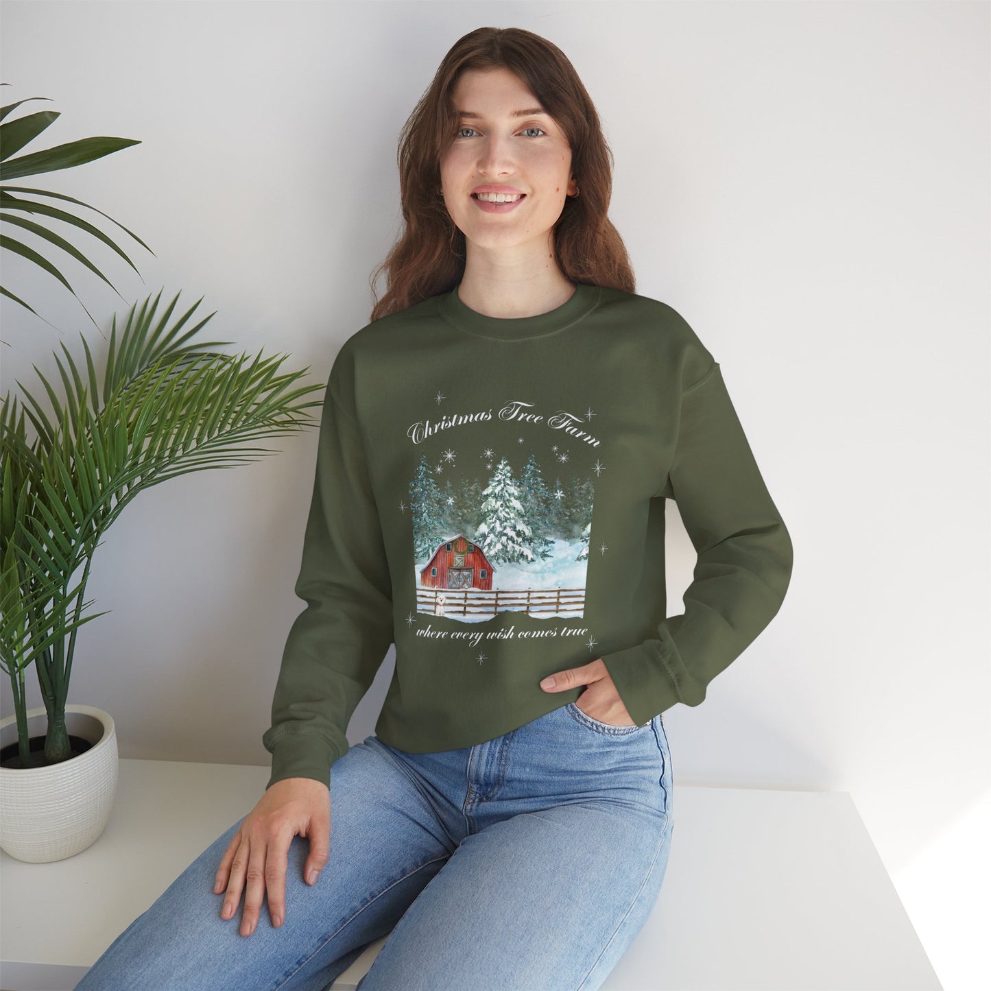 Tree Farm Wishes - Unisex Heavy Blend™ Crewneck Sweatshirt