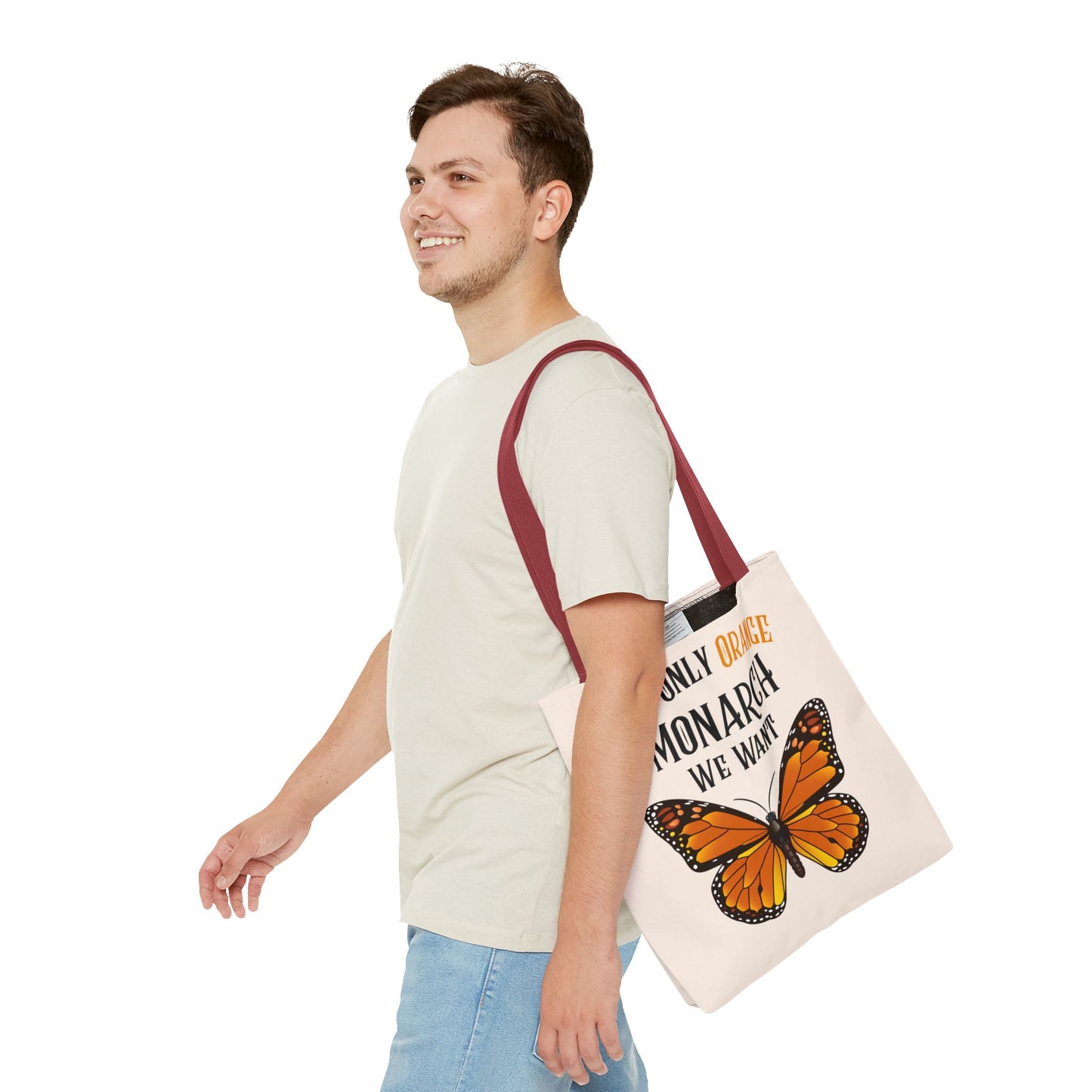 The Only Orange Monarch We Want Tote Bag - Perfect for Nature Lovers, Eco-Friendly Chic, Gift for Activists, Summer Outing, Stylish Carryall