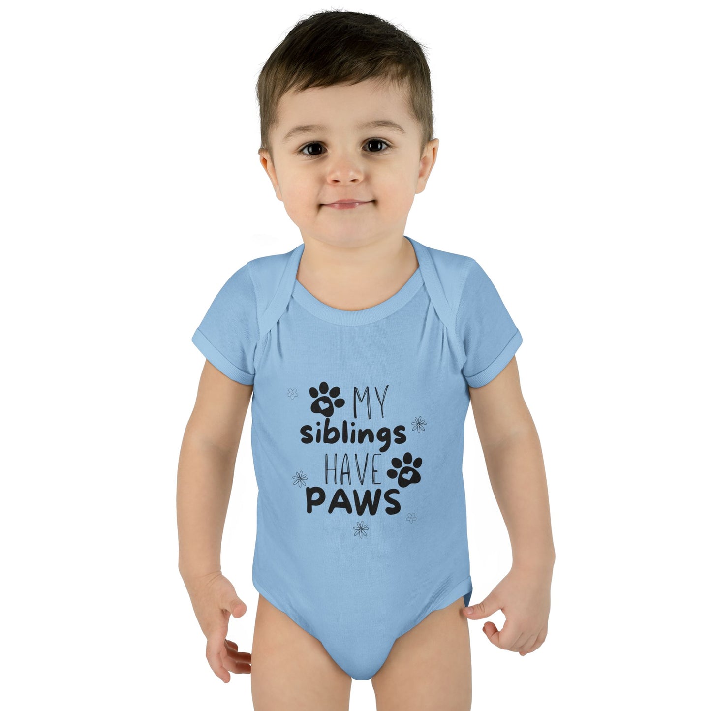 My siblings have paws Bodysuit, Cute Infant Onesie, Pet Lovers Baby Outfit, Baby Shower Gift, Adorable Newborn Clothes