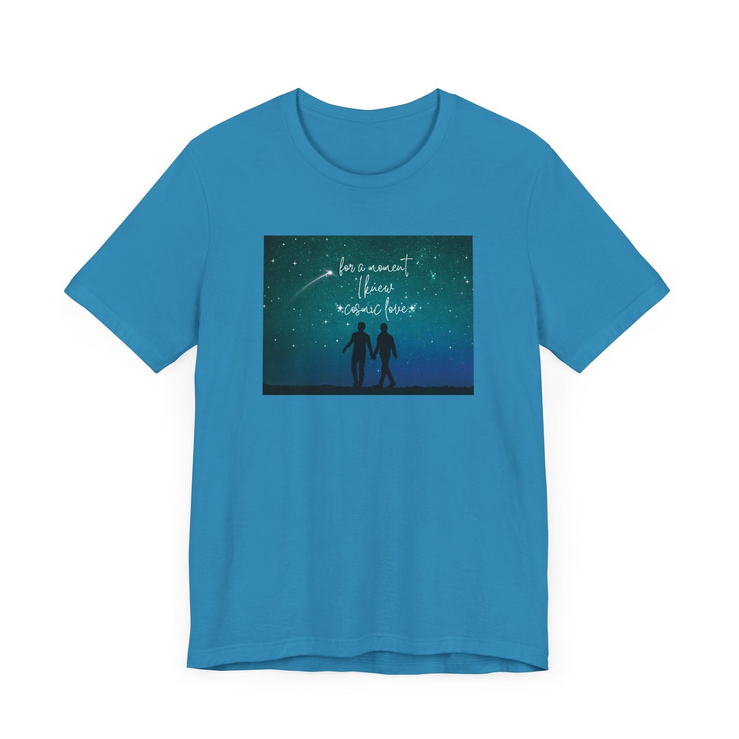 for a moment I knew cosmic love - Gay/MLM Pride version - Unisex Jersey Short Sleeve Tee
