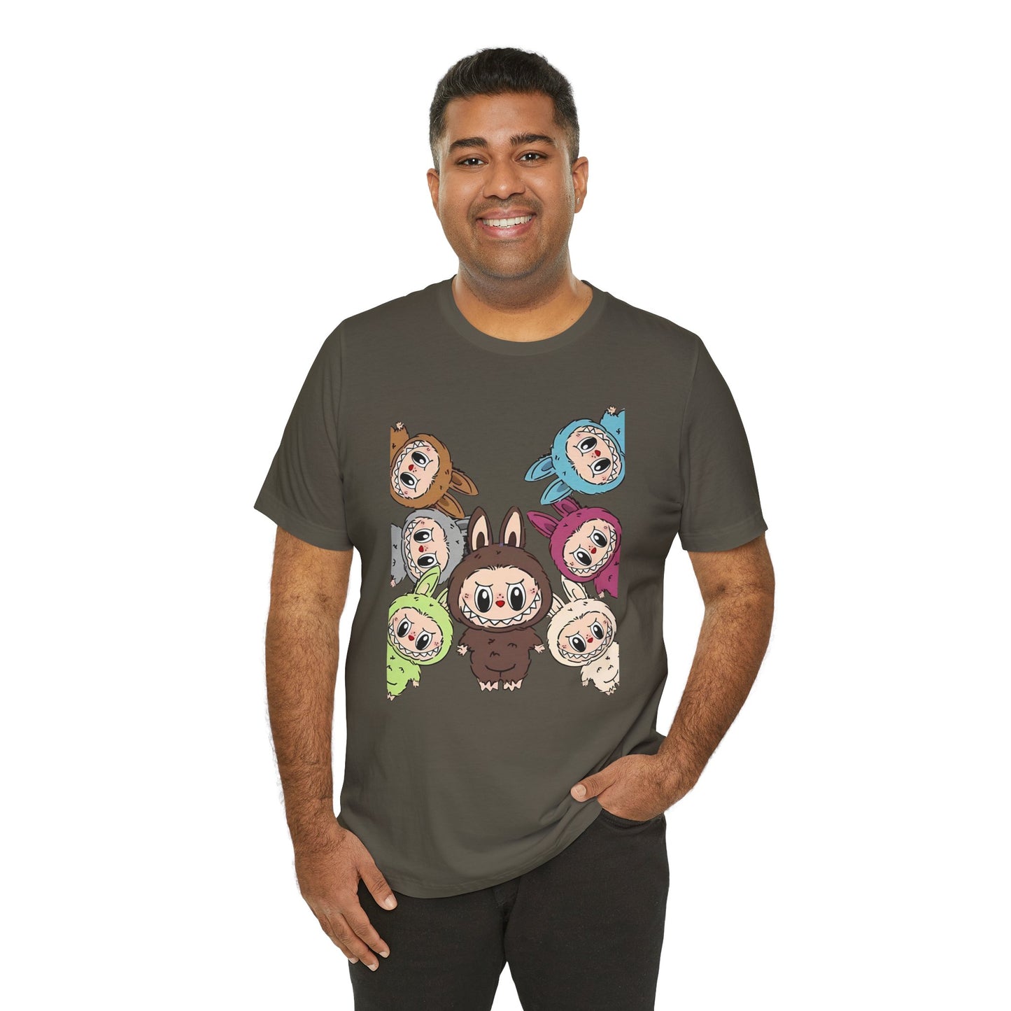 Cute Character Tee, Unisex Graphic T-Shirt, Fun Casual Wear, Trendy Tee, Playful Everyday Outfit