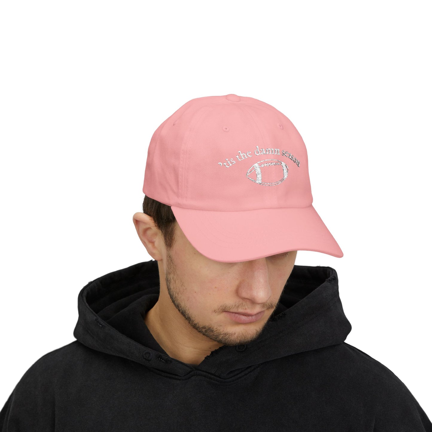 Football Dad Cap – “’Tis the Damn Season” Embroidered Classic Dad Hat