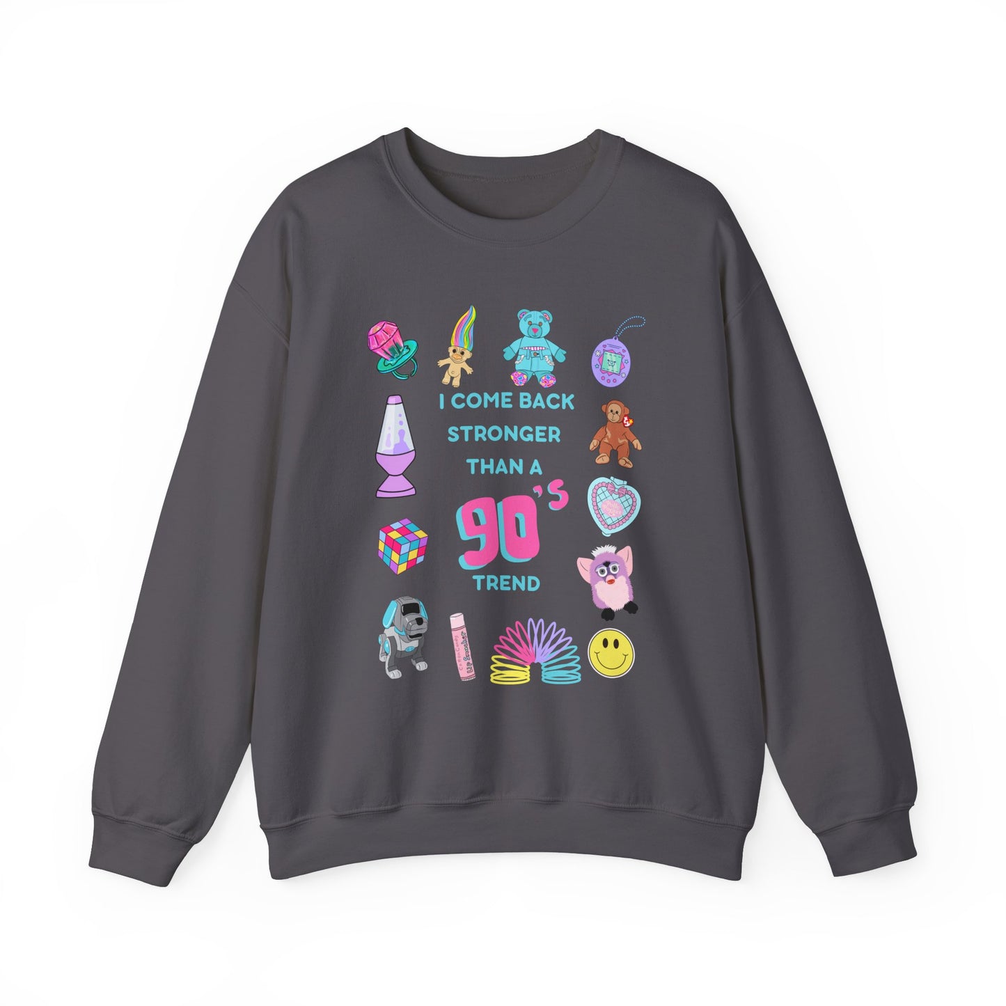 I come back stronger than a 90s trend - willow - swiftie - 90s nostalgia - Unisex Heavy Blend™ Crewneck Sweatshirt