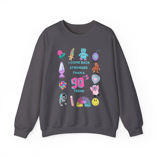 I come back stronger than a 90s trend - willow - swiftie - 90s nostalgia - Unisex Heavy Blend™ Crewneck Sweatshirt