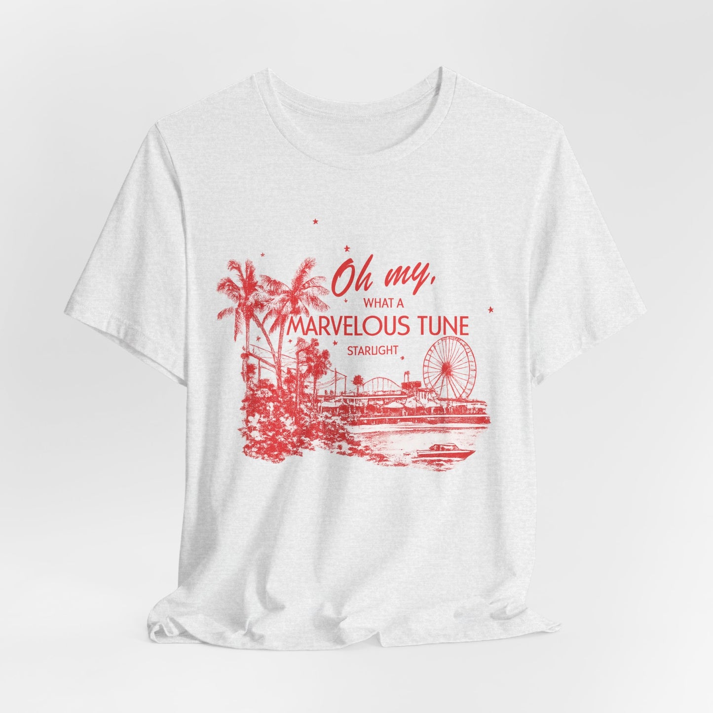 Oh My What a Marvelous Tune Tee – Vintage Beach Pier Graphic T-Shirt