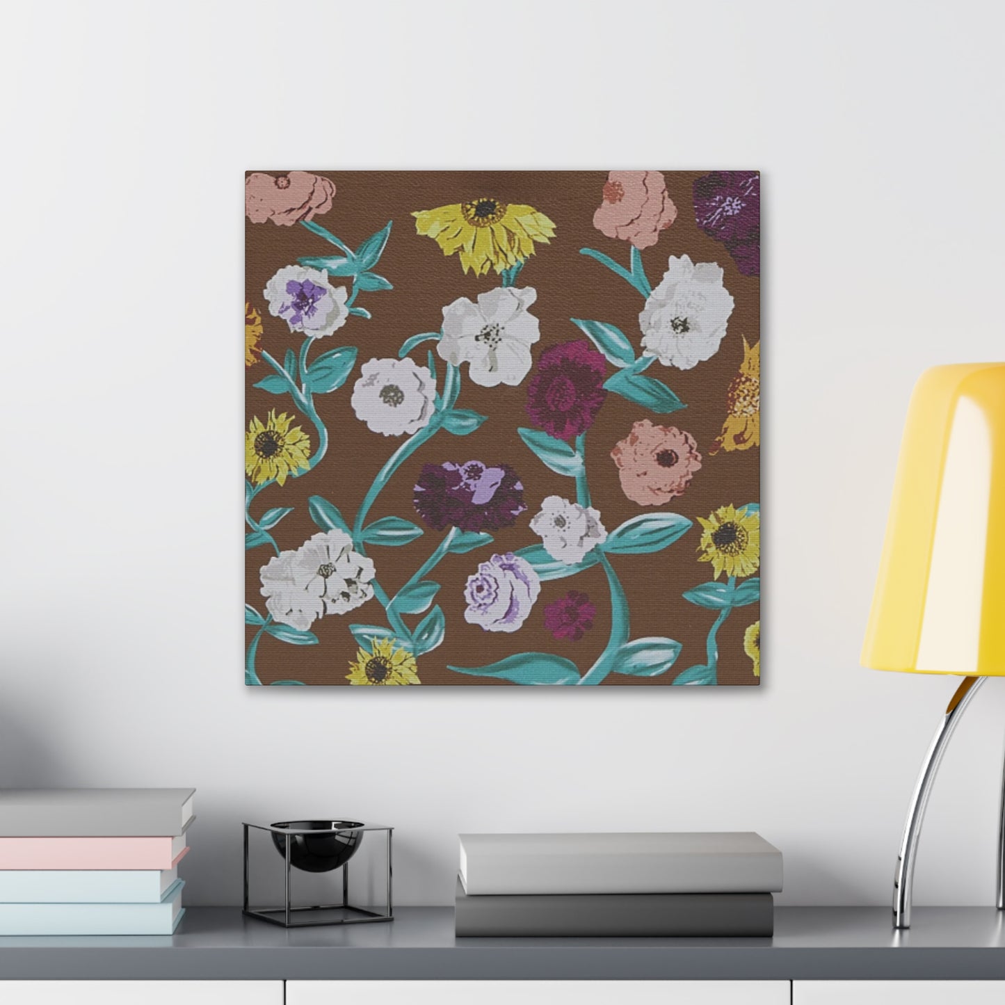 Surprise Song Piano Flowers - Vinyl Case Inspired - Canvas Wall Art