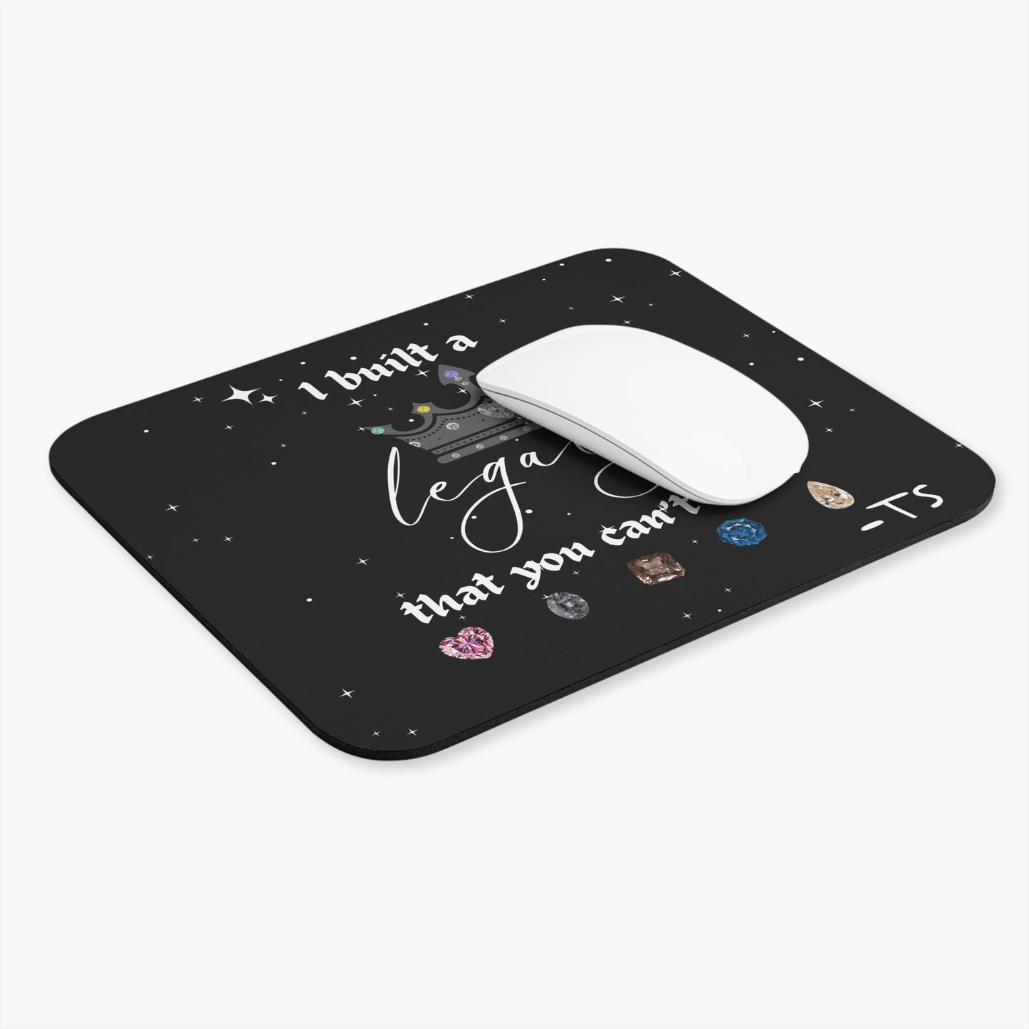 I built a Legacy Mouse Pad - Inspirational Desk Accessory, Gift for Writers, Students, Home Office Decor, Modern Computer Mat