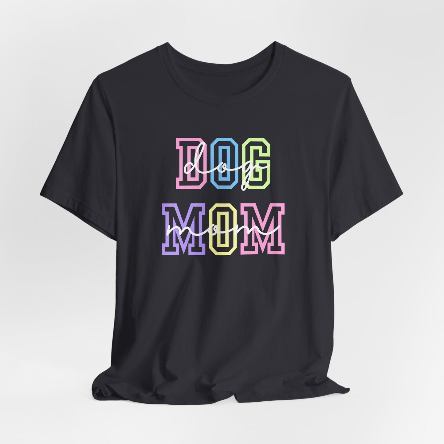 Dog Mom Unisex Bella Canvas Jersey Tee, Perfect Gift for Dog Lovers, Casual Wear, Pet Owner Apparel, Trendy Tee for Dog Owners