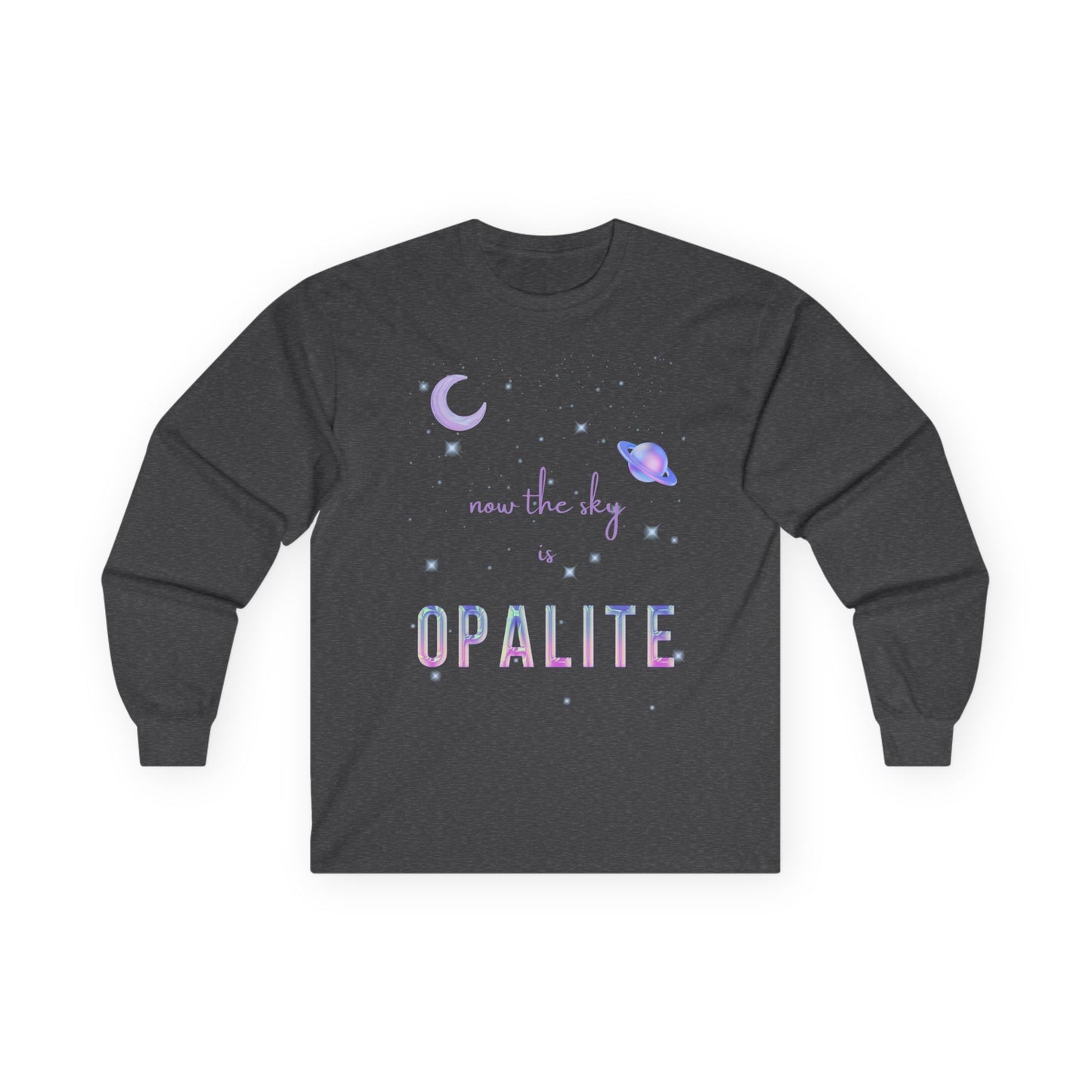 Opalite Long Sleeve Tee - Unisex, Galaxy Shirt, Space Lover Gift, Astrology Apparel, Boho Fashion