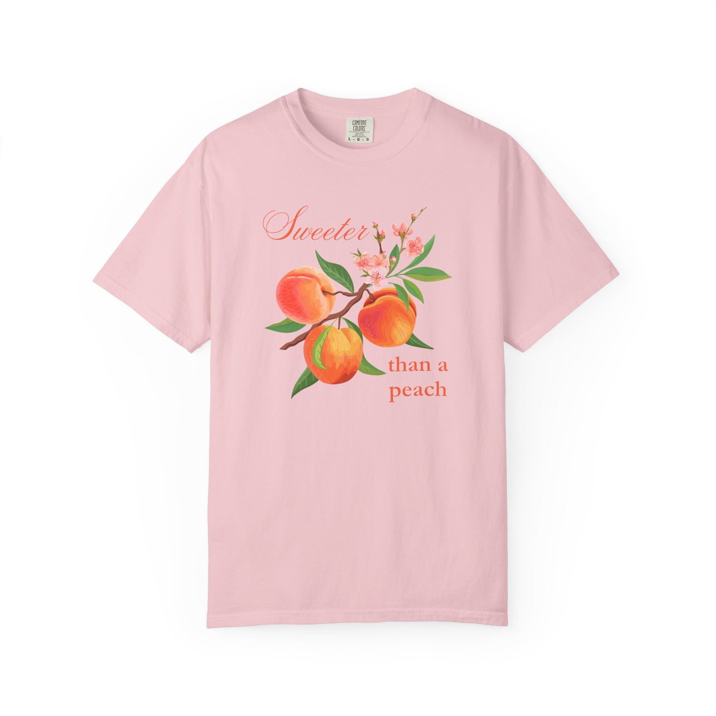 Sweeter than a Peach, Softer than a Kitten - Comfort Colors Unisex T-Shirt | Graphic Tee for Cat Lovers, Gifts for Her, Birthday Present, Casual Wear, Peach and Kitten Designs