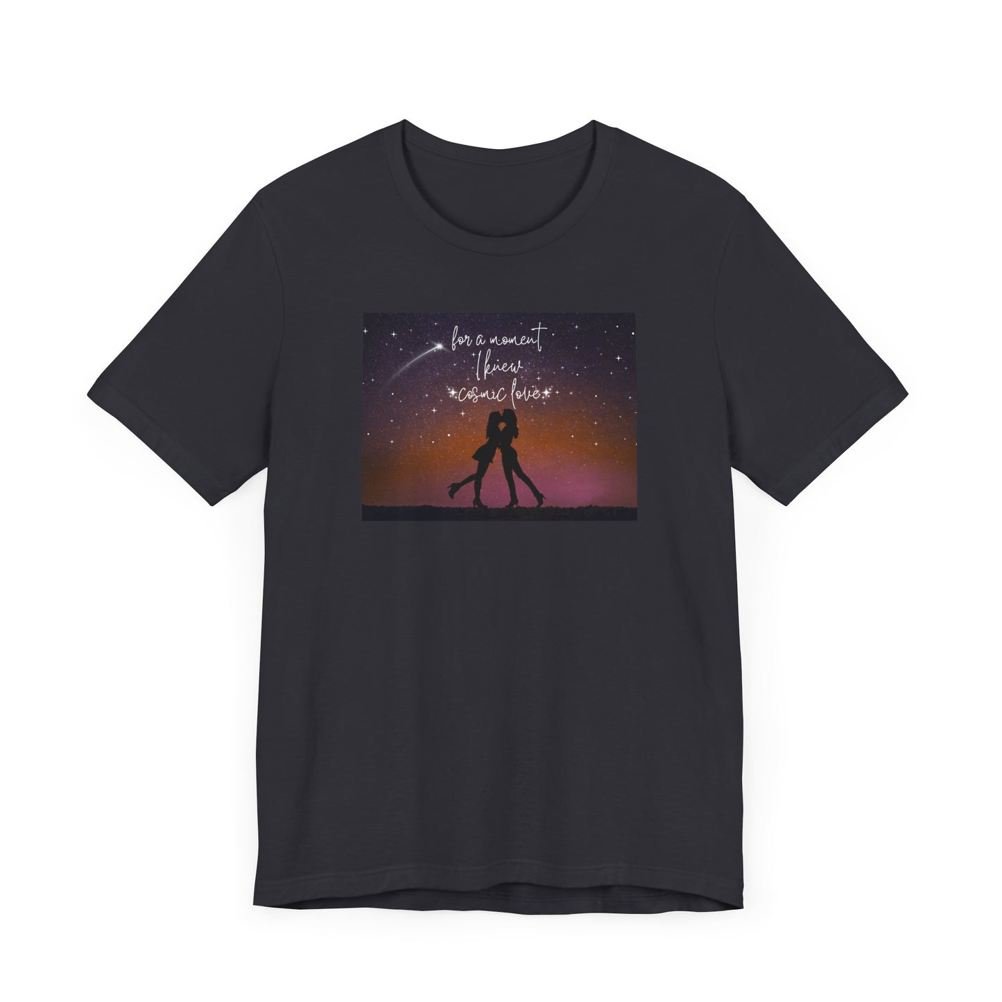 for a moment I knew cosmic love - lesbian pride version - Unisex Jersey Short Sleeve Tee