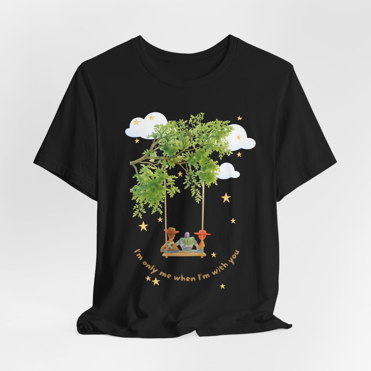 Tree Swing Cute Illustration Tee — I'm only me when I'm with you